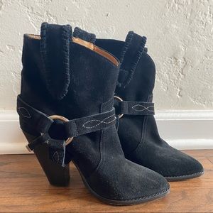Isabel Marant Rawson black suede boots 37